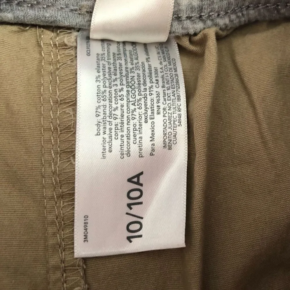 NWOT OshKosh Khaki Pull On Poplin Pants